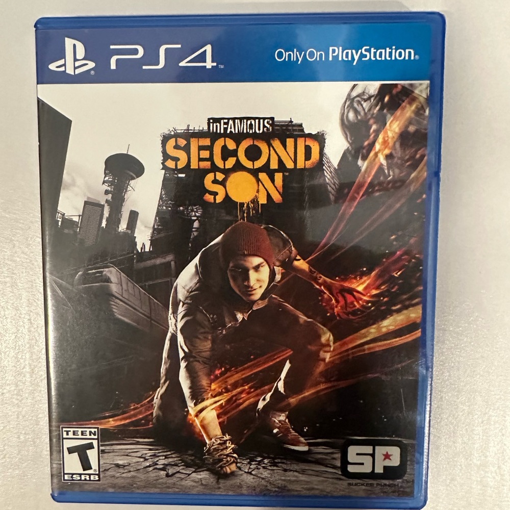 Sony PS4 Game - inFAMOUS Second Son - Blue and Orange